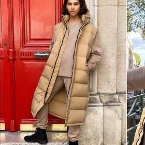 Aritzia Long Super Puff Vest